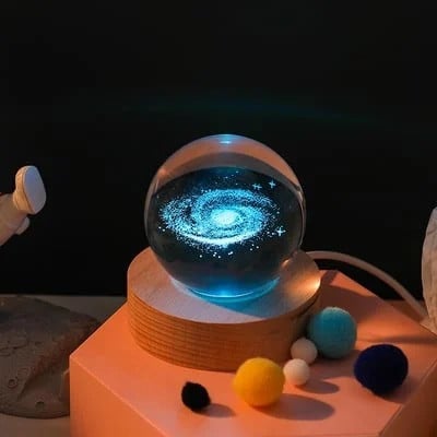 3D Crystal Ball Planet