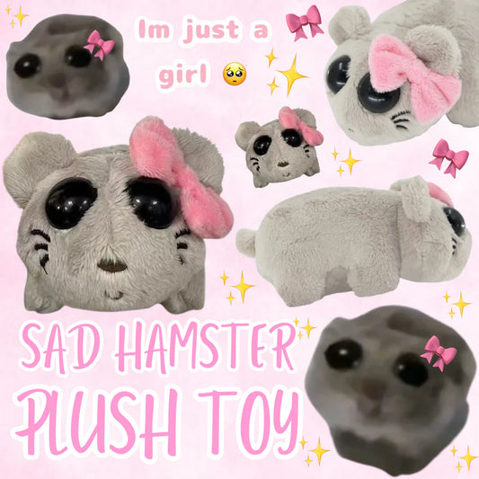 Famous Sad Hamster Meme Plush Toy